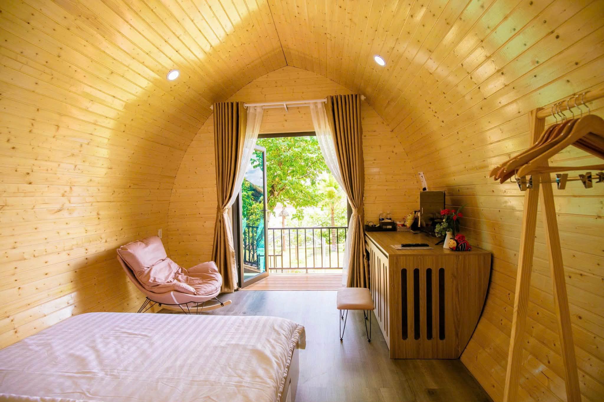 Lối đi vườn trước cabin